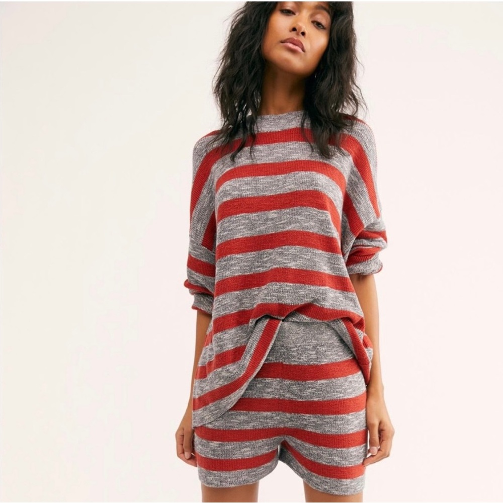 Free People Beach Malibu Surf Sweater Set L